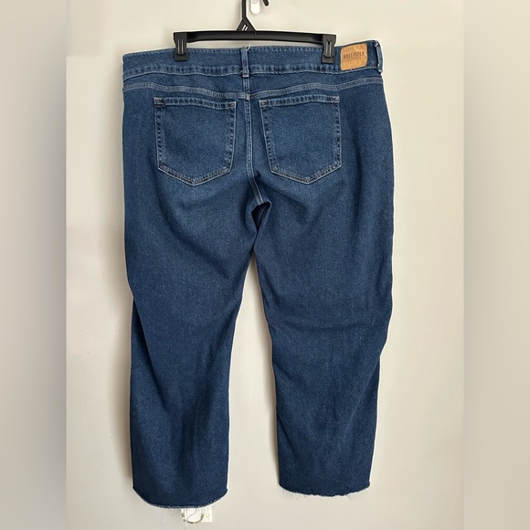 Hollister Vintage Stretch Low Rise Vintage Baggy Jeans Plus Size 44 Waist Blue - Picture 4 of 11